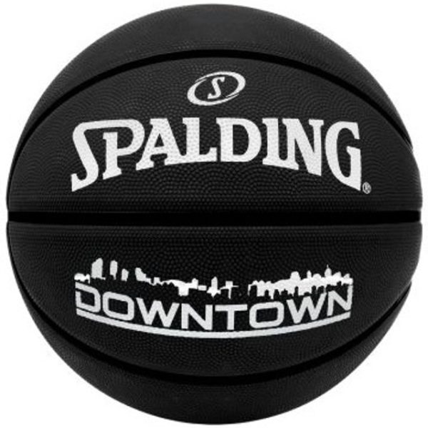 Spalding Downtown Black Outdoor Basketball-Size 7